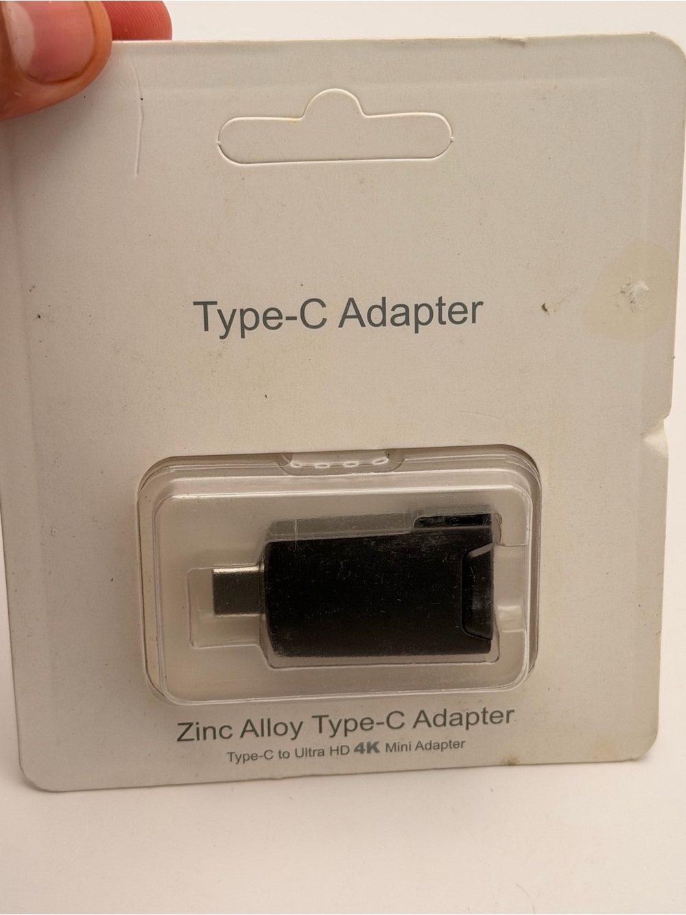 Type C to Ultra HD 4K Adaptor, New, Black
